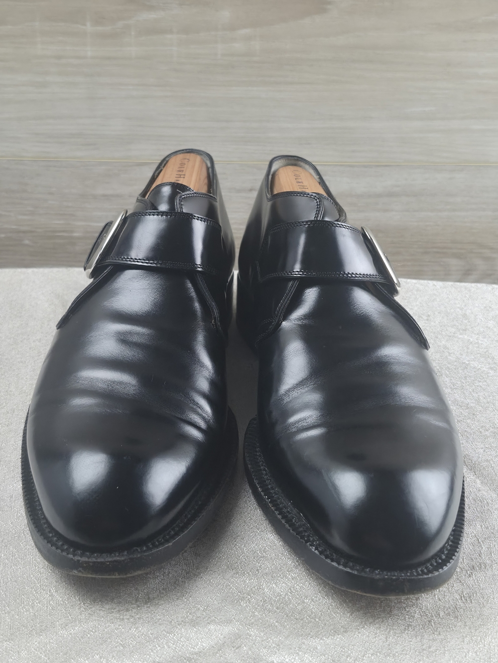 Cole Haan Black Leather Monk Strap Dress Shoes Men's Size 11 D Single Buckle - Picture 2 of 9